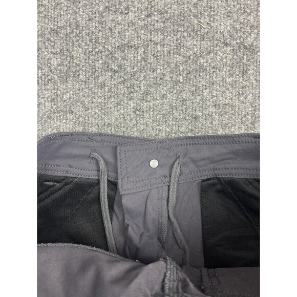prAna Shorts Womens 4 Gray Nylon Stretch Hiking Travel Zip Pockets Drawstring - Picture 6 of 7